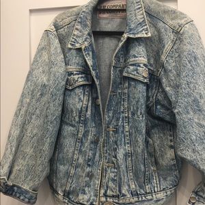Vintage distressed jean jacket